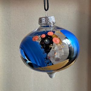 Hand painted tree ornament
